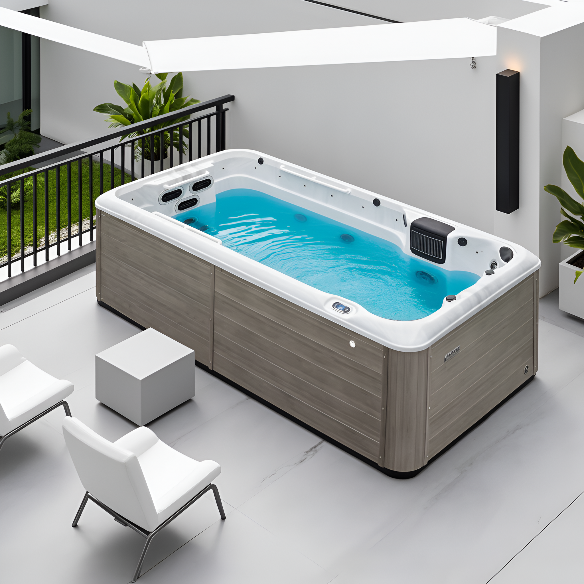 AquaLuxe Terrace Compact 14 Swim Spa