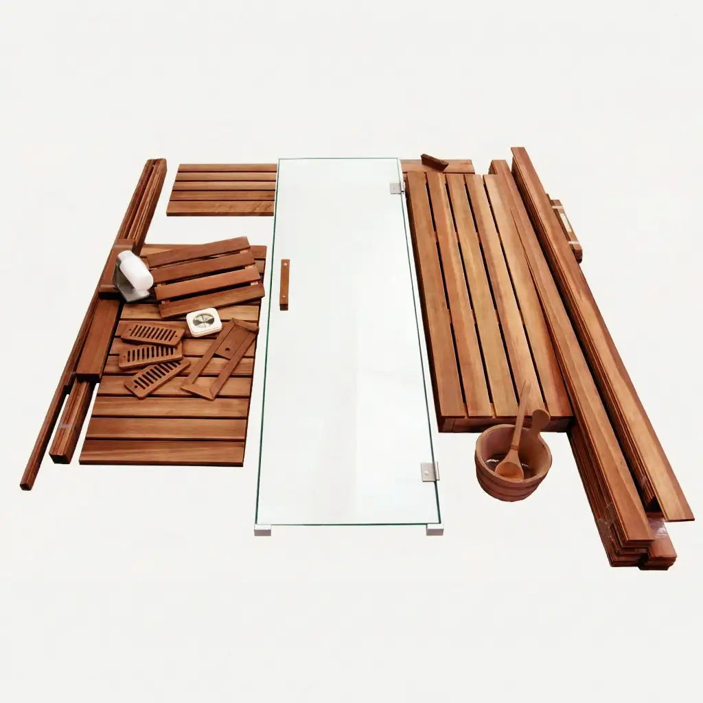 Custom Indoor Sauna Room - 5' x 7' x 8' - Finnish Sauna Builders