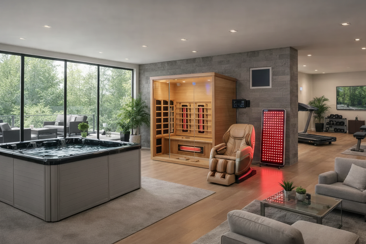 After – Massage Chair & Infrared Light Therapy Stand